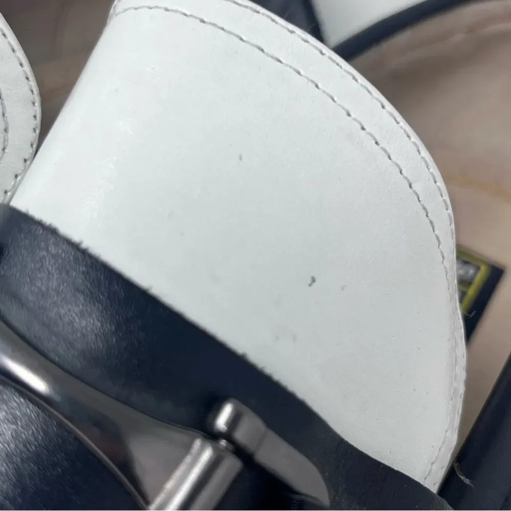 Stacy Adams Wana Bond Street Two-tone Black White Leather Loafers 10